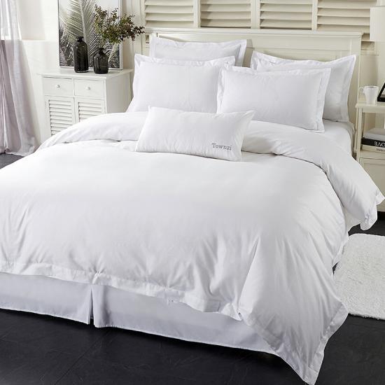 Comfort Satin Duvet Cover White Double